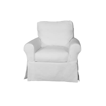 Sunset Trading Horizon Slipcovered Swivel Chair Peyton Pearl SU-114993-391081